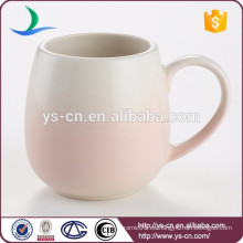 Simple y elegante taza de la cámara acristalada con mango para las mujeres